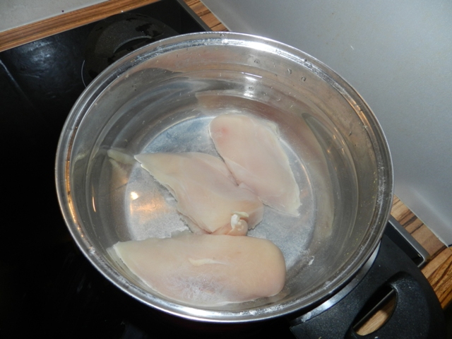 Hühnerfleisch kochen