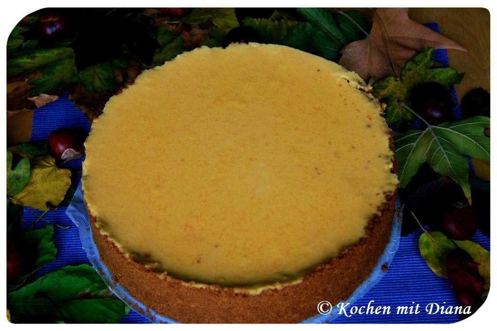 Kürbis-Orangen Cheesecake