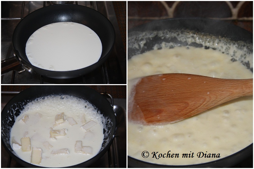 Brie Soße kochen