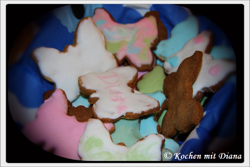 Plätzchen mit Zuckerguss