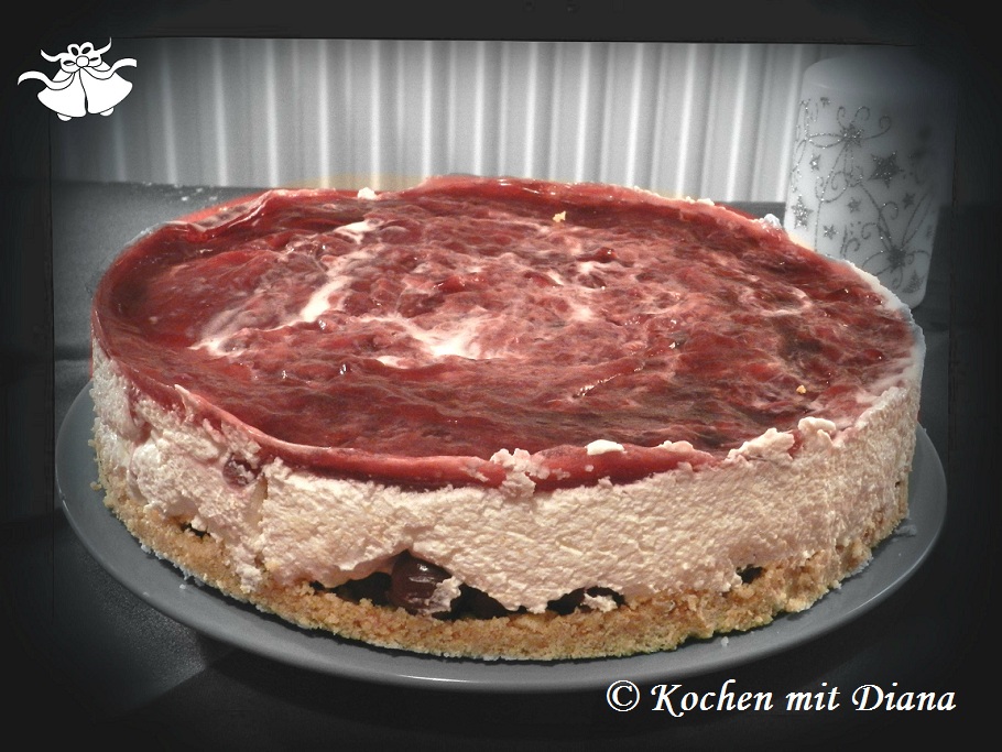 Sauerkirsch-Frischkäse-Torte