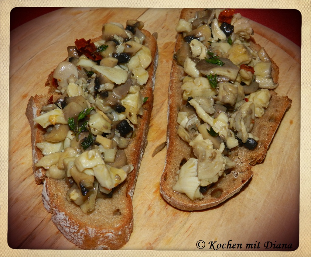 Pilze Bruschetta