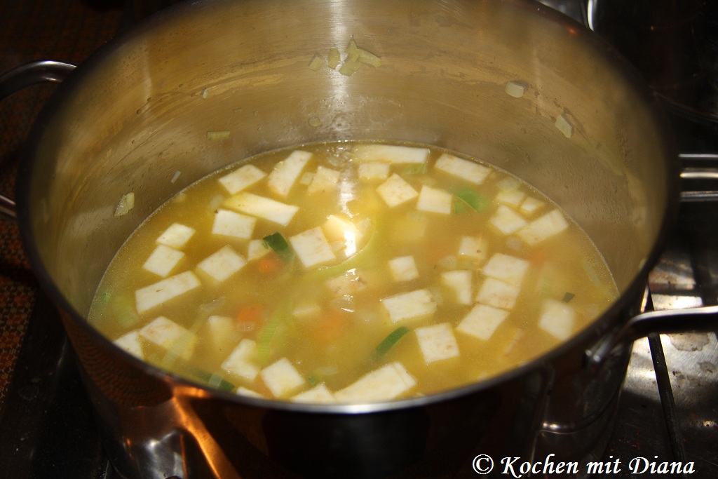 Proseccon Suppe kochen