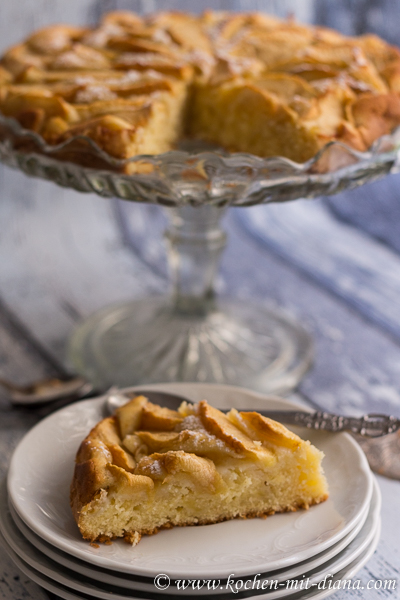 Versunkener Apfelkuchen