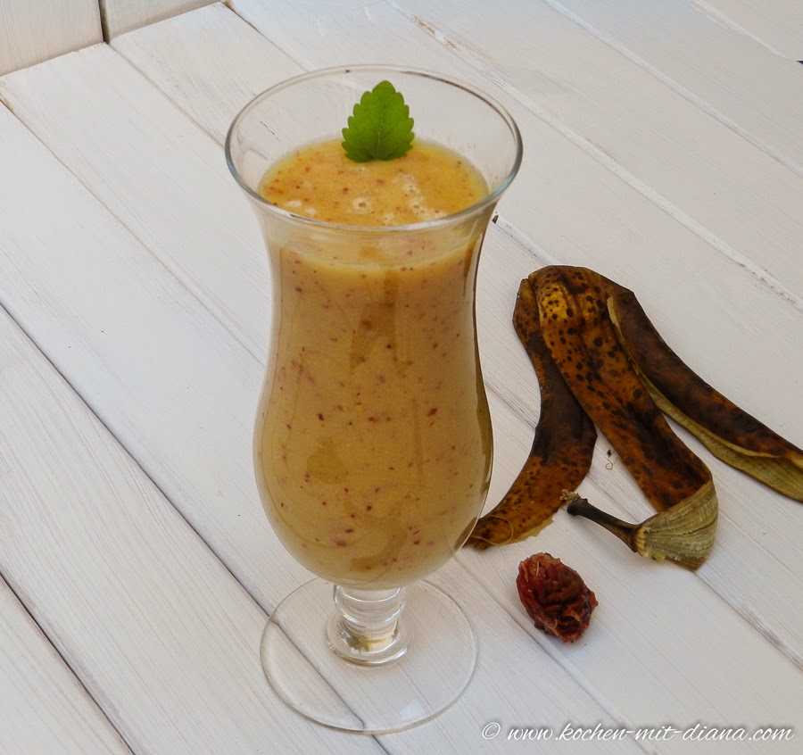 Bananen-Nektarinen Smoothie