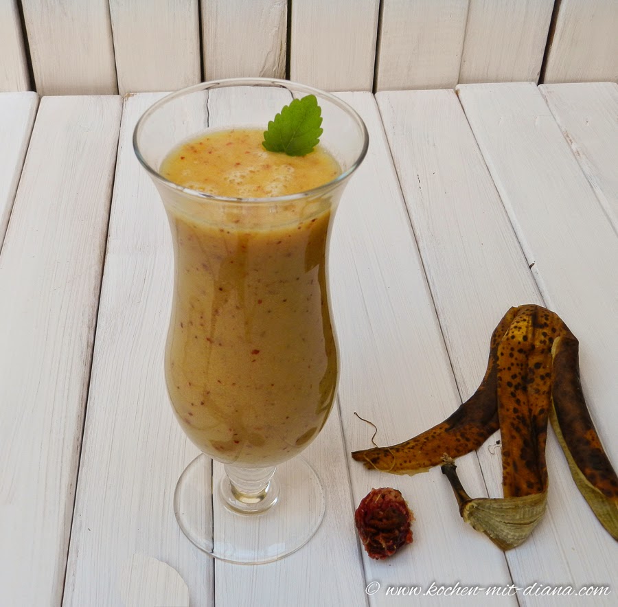 Bananen-Nektarinen Smoothie - Kochen mit Diana