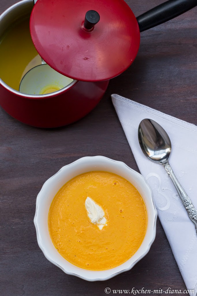 Karotten-Orangen-Suppe - Kochen mit Diana