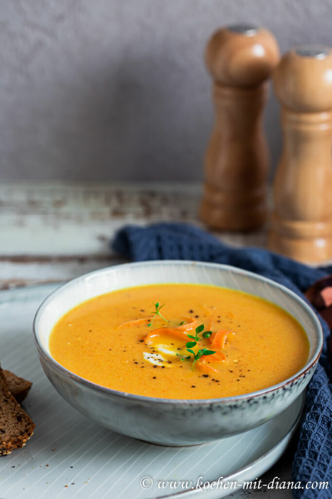 Karotten-Orangen-Suppe - Kochen mit Diana