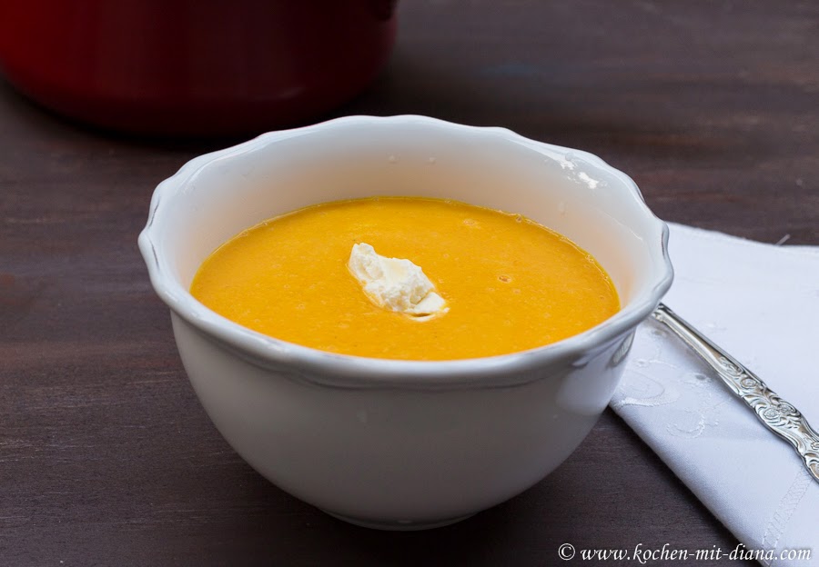 Karotten-Orangen-Suppe - Kochen mit Diana