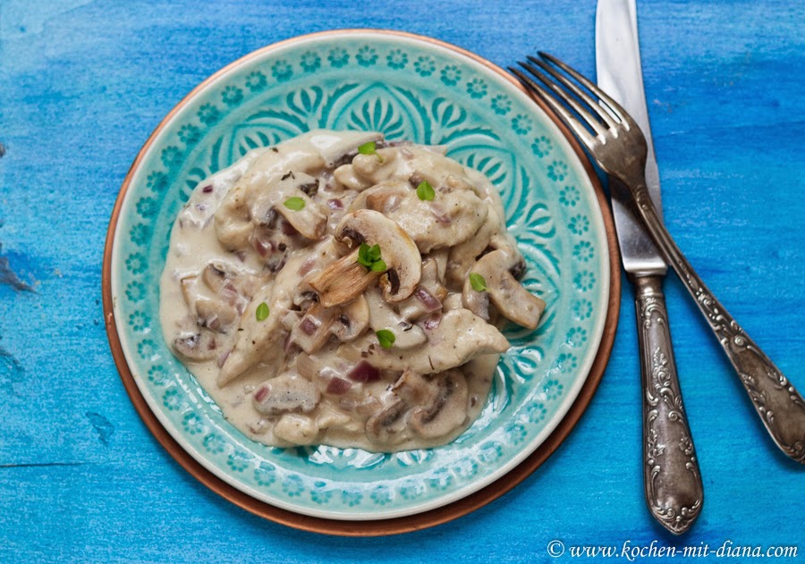 Puten-Champignons Geschnetzeltes 