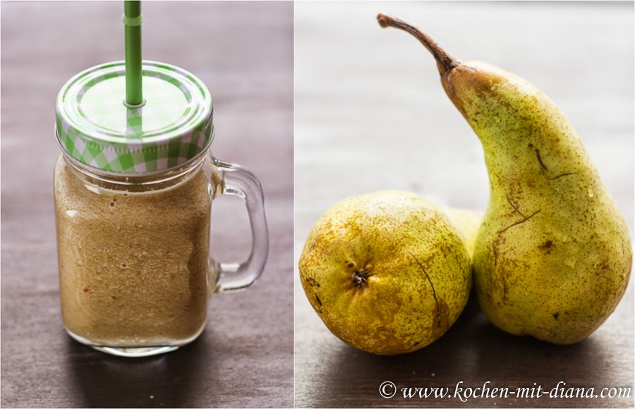 Apfel-Birnen-Bananen Smoothie - Kochen mit Diana