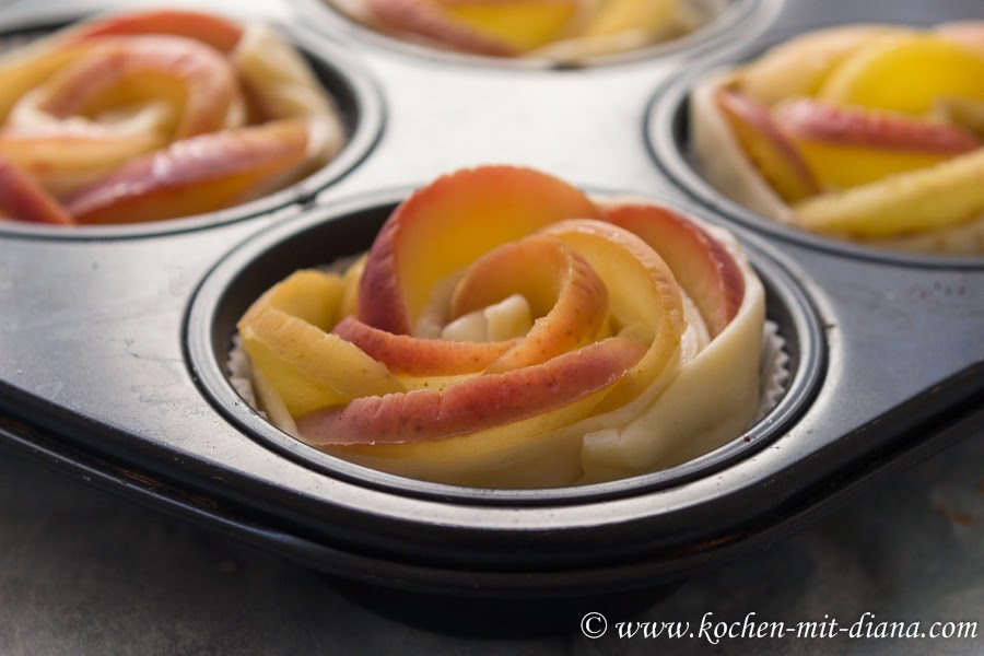Apfel-Rosen-in-der-Muffinform