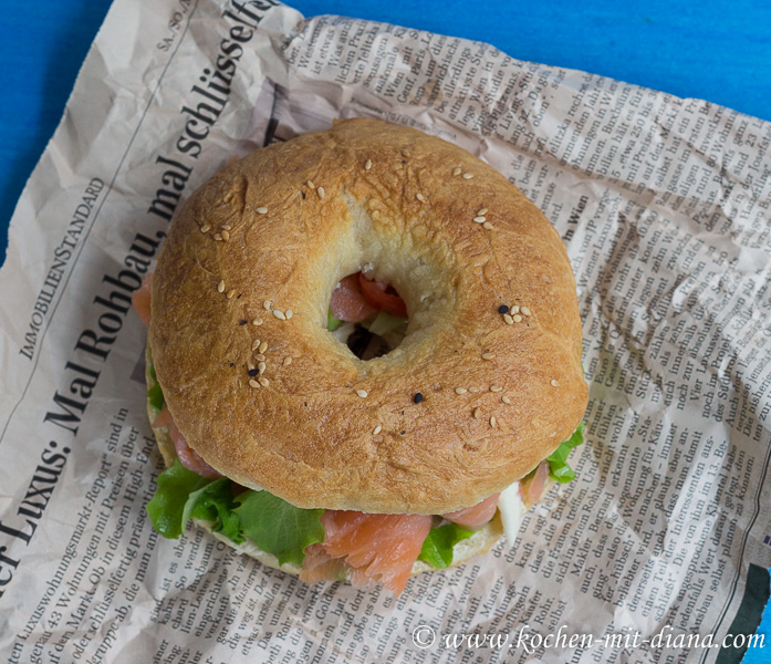 Bagel mit Lachs