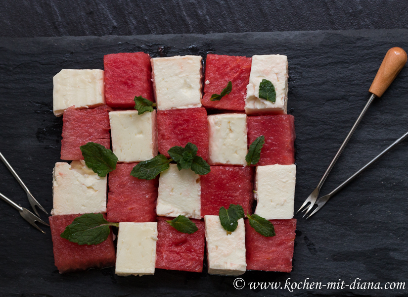 Melonen-Feta Salat