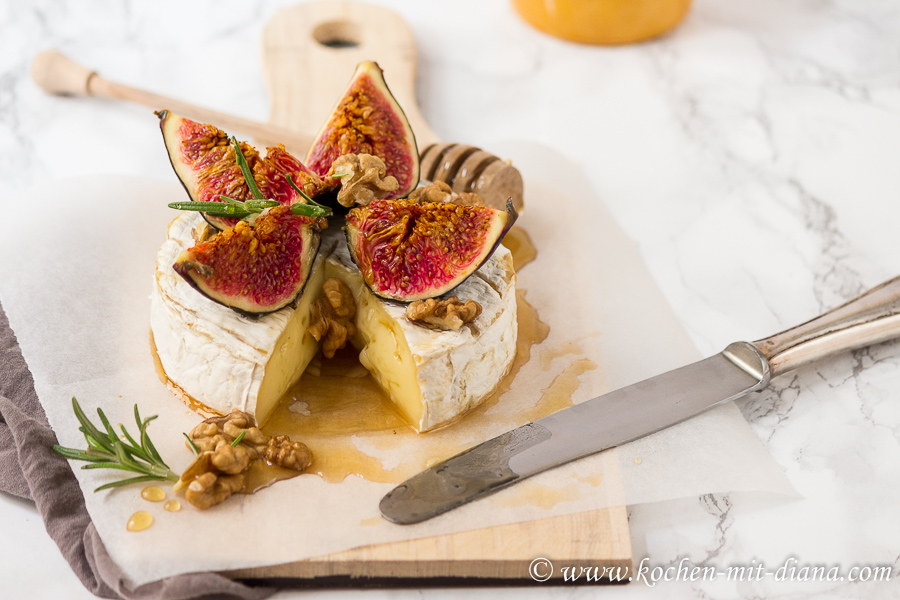 Gebackener Camembert mit Feigen und Honig - Kochen mit Diana