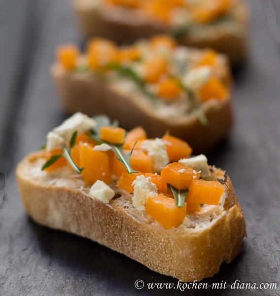 Kürbis Bruschetta