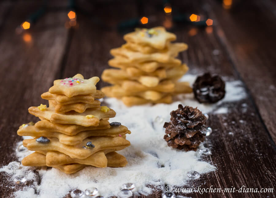 3D - Kekse-Weihnachtsbäumchen