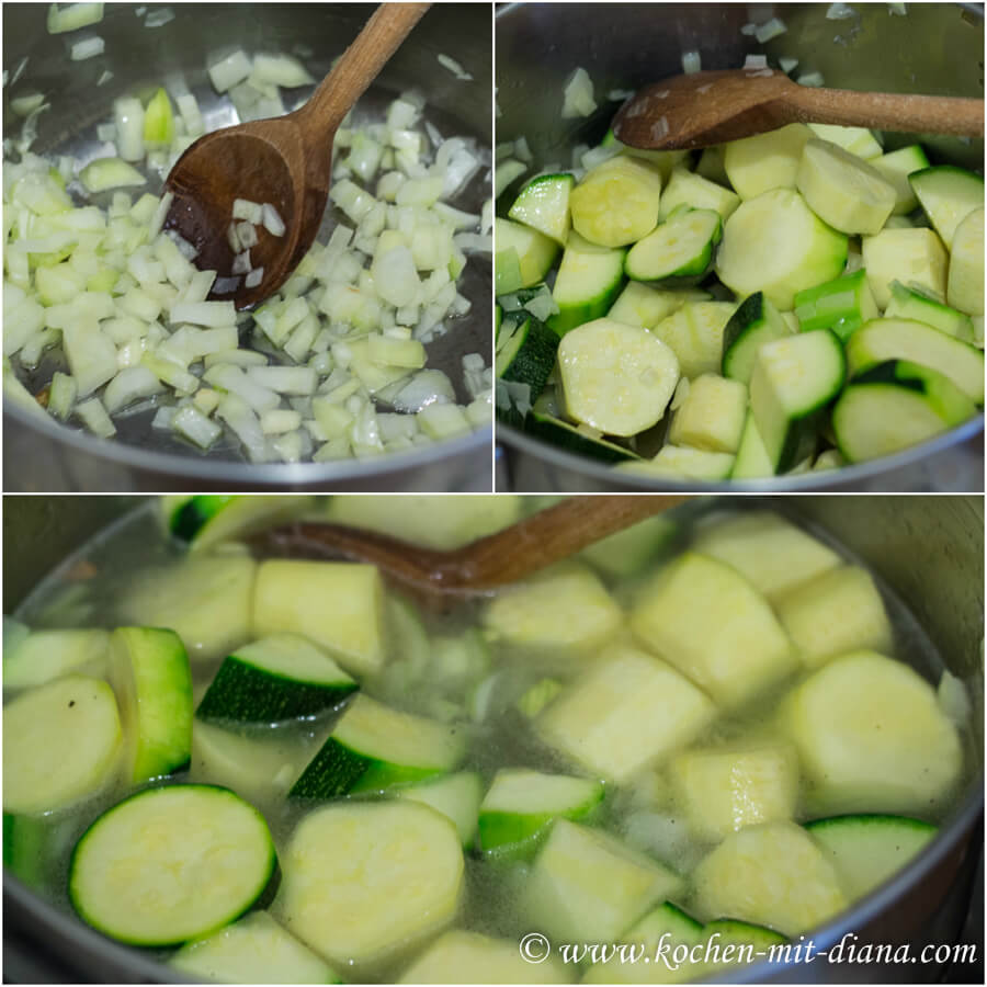 Zucchinicremesuppe-kochen