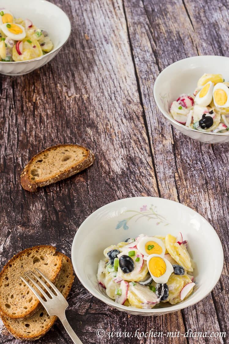 Potato and radish salad 