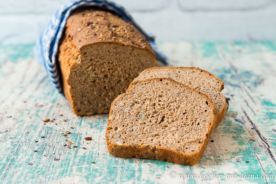 Schnelles Dinkelbrot mit Körner