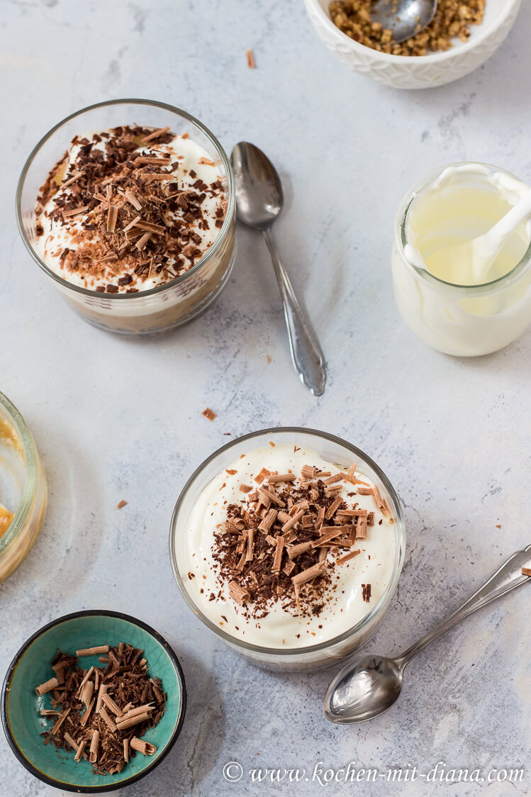 Banoffee-Kuchen im Glass