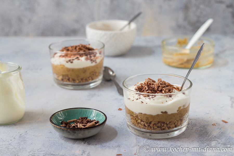 Banoffee-Kuchen im Glass