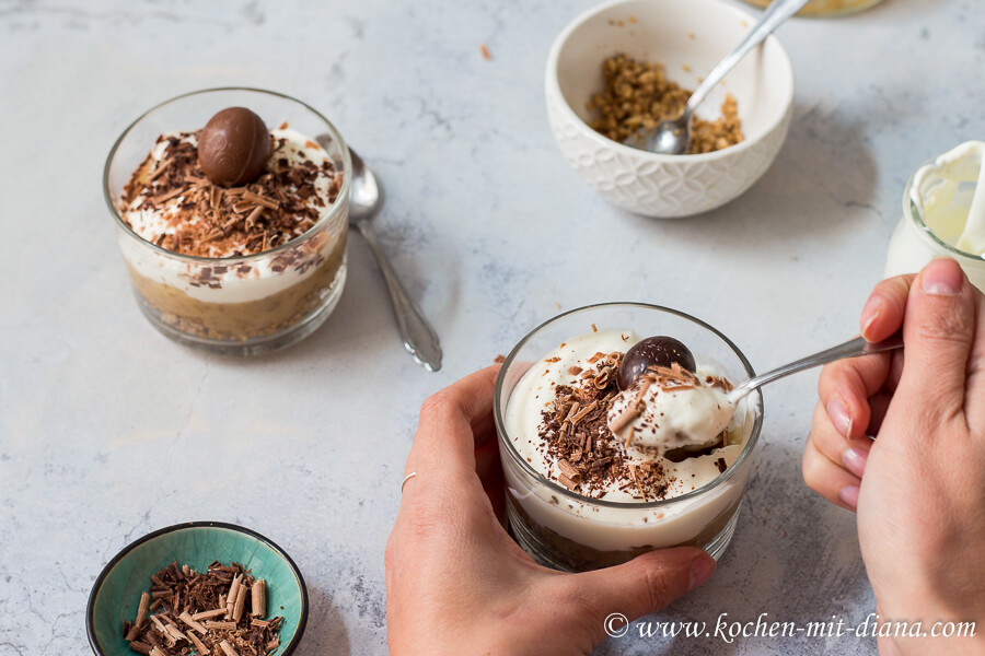 Banoffee-Kuchen im Glass