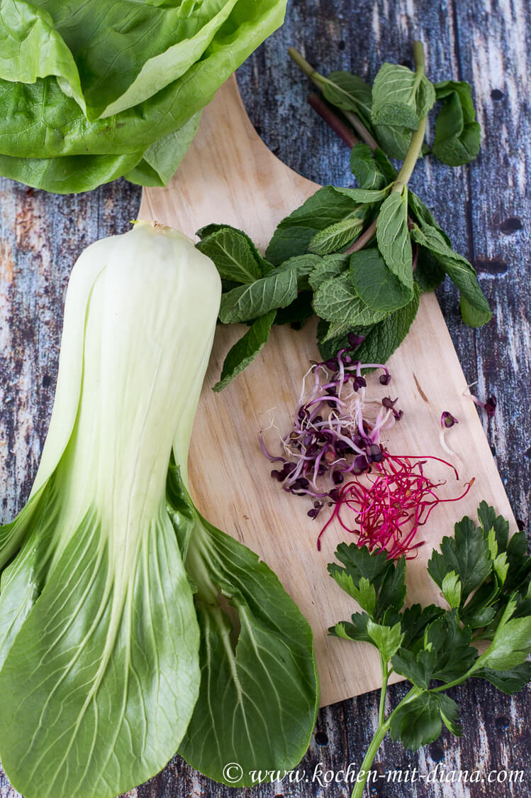 Zutaten Pak-Choi-Salat