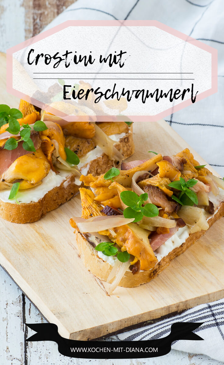 Crostini mit Eierschwammerl