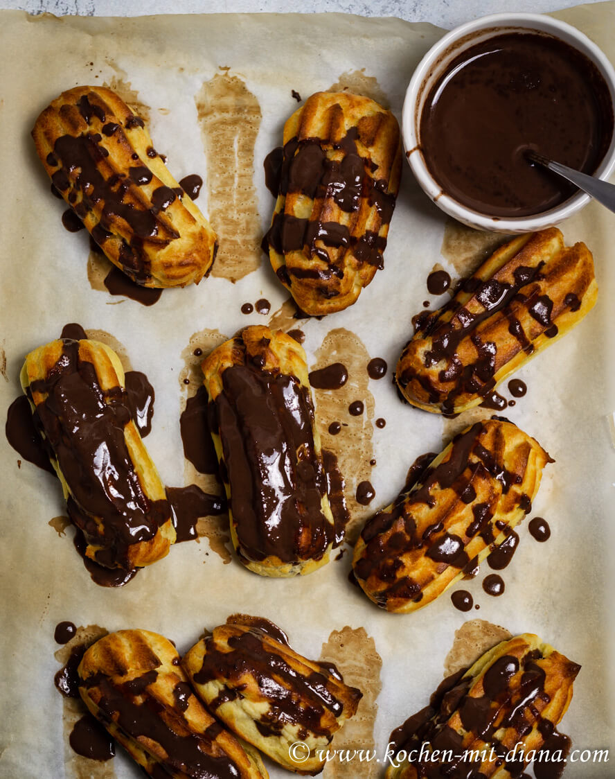 Eclairs mit Whiskycreme