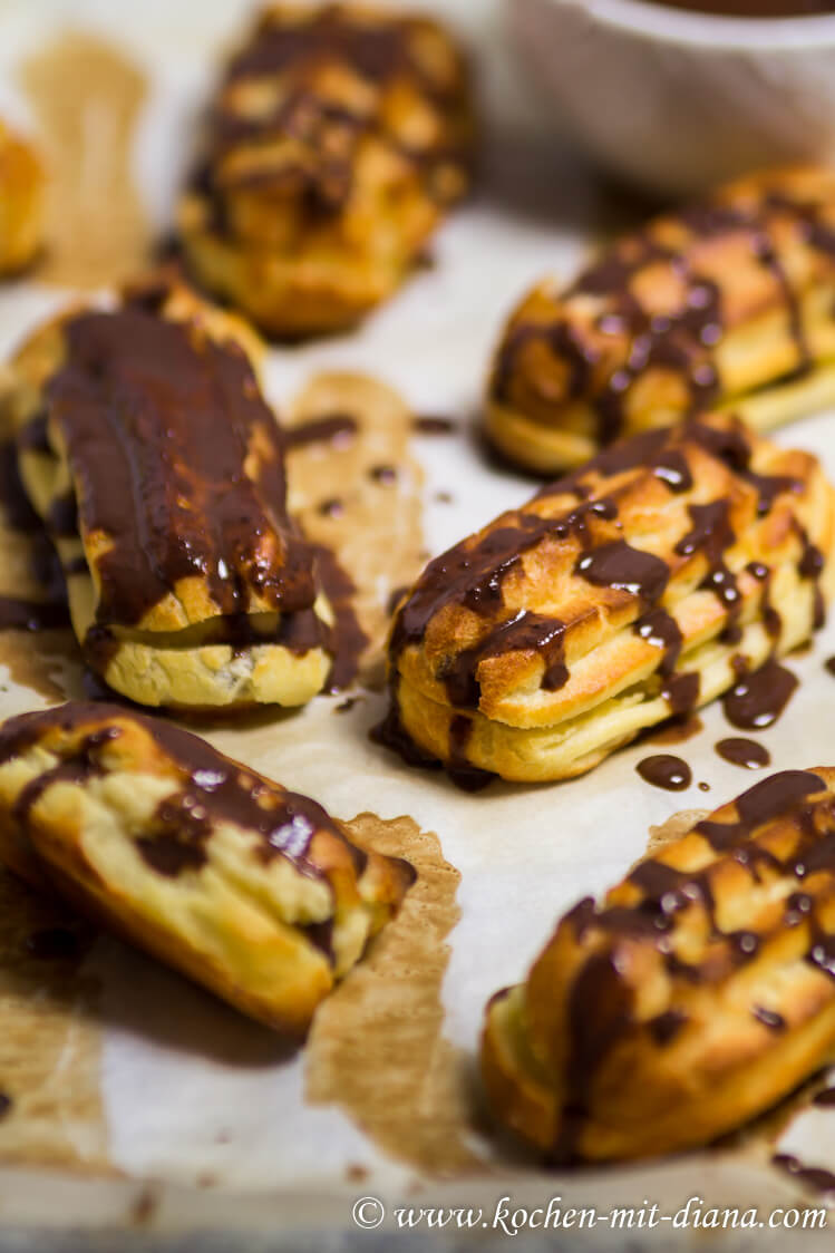 Eclairs mit Whiskycreme