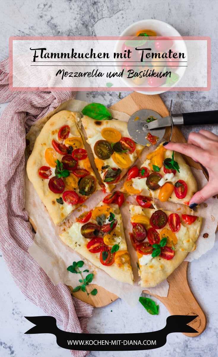 Flammkuchen mit Tomaten